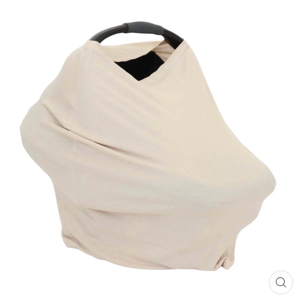 Caden Lane oatmeal waffle bamboo multi-use stretchy car seat & nursing cover